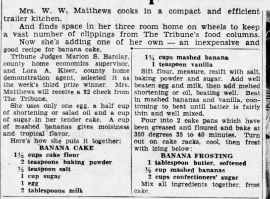 Banana Cake (1951) - 