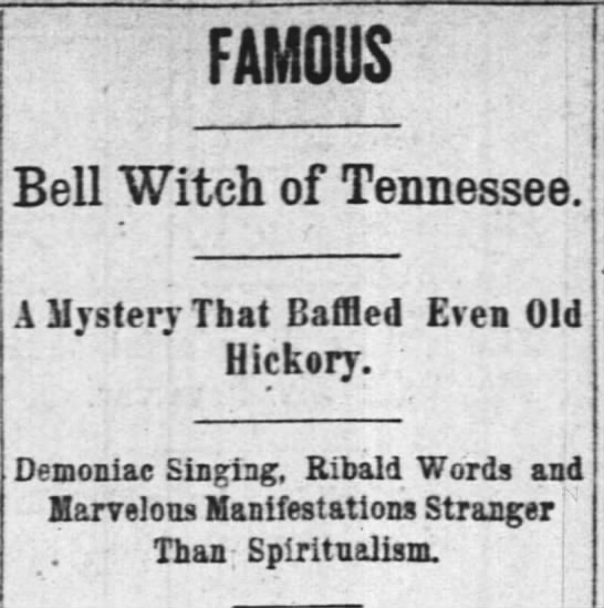 Bell Witch of Tennessee - 