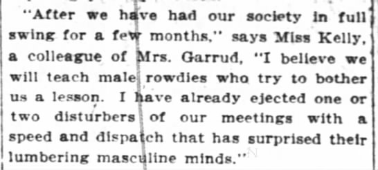 They surprised their "lumbering masculine minds." - 