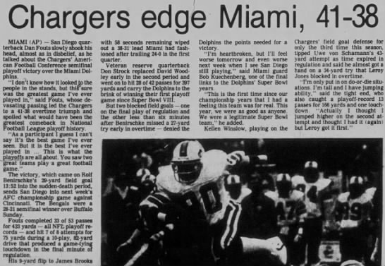 Fouts quote, 4 Jan 1982 - 