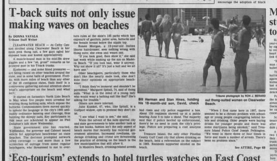 t-back not only issue on beach - 1990 - 