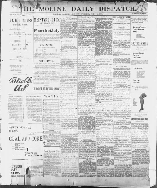 The Moline Daily Dispatch - July 2, 1894 - 