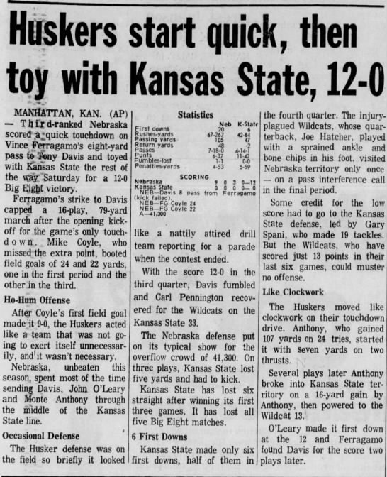 1975 Nebraska-Kansas State AP - 