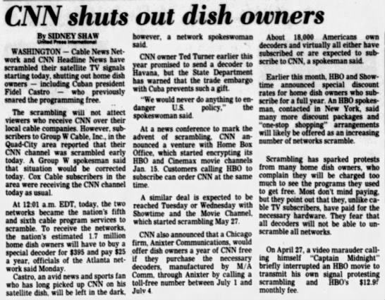 CNN shuts out dish owners - 