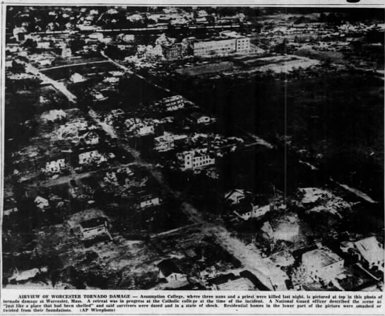 Worcester, MA Tornado - 1953 - 