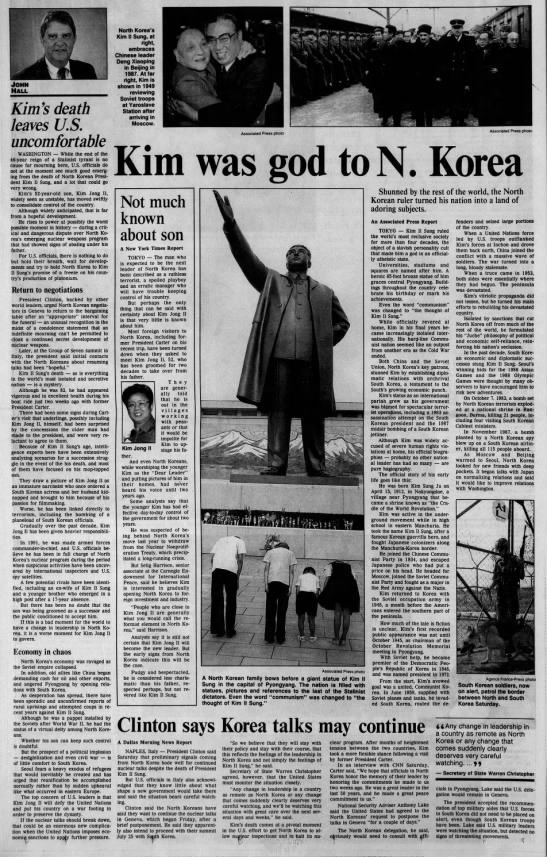 Kim II Sung Dies - 