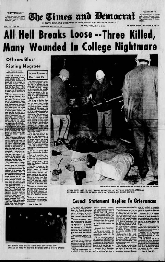 Orangeburg Massacre - 