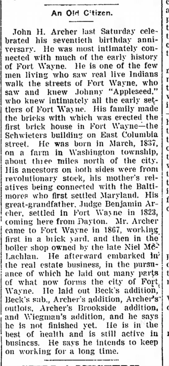 1907, March 25  The Fort Wayne News image