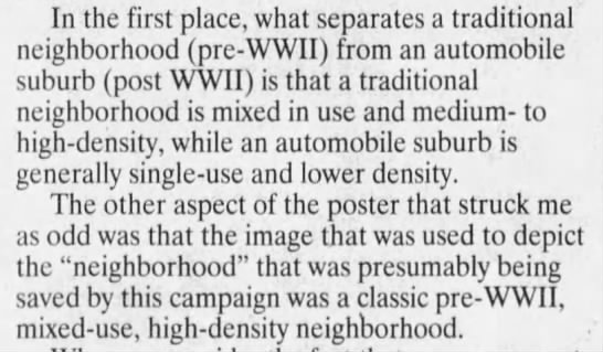 New high-density neighborhoods spring up after WWII - 