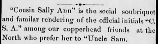 Cousin Sally Ann (1863). - 