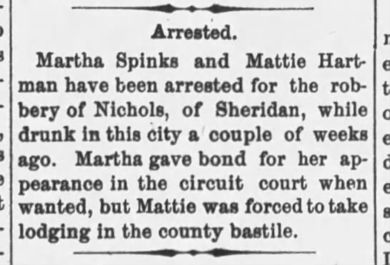 Arrested (Martha Spinks) - 