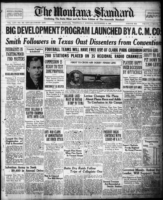 The Montana Standard - September 12, 1928 - 