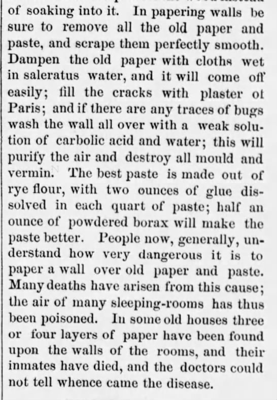 Tips for replacing wallpaper (1871) - 