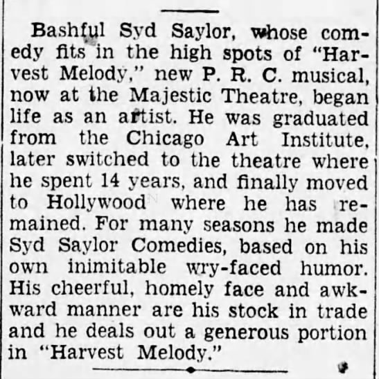 Syd Saylor - 