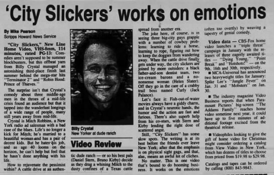 'City Slickers' works on emotions - 