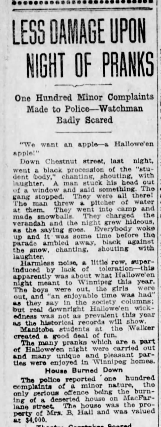 "Halloween apples" (1912). - 