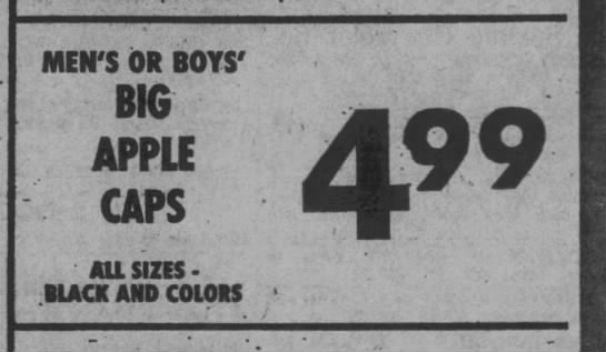 Big Apple Caps (1970). - 