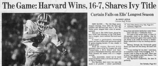 1983 Harvard-Yale - 