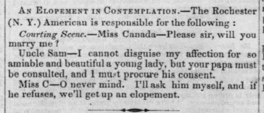 Miss Canada (1849). - 