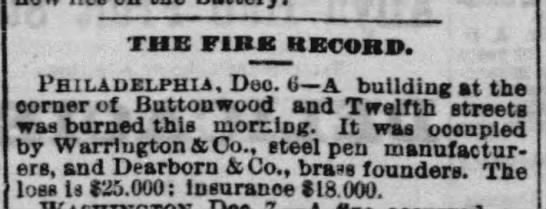 1873 - Warrington Fire - 
