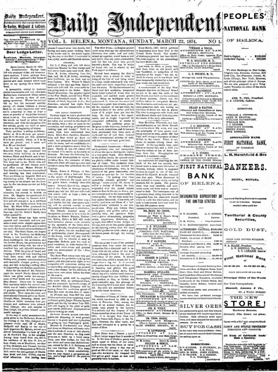 Daily Independent - March 1874 - 