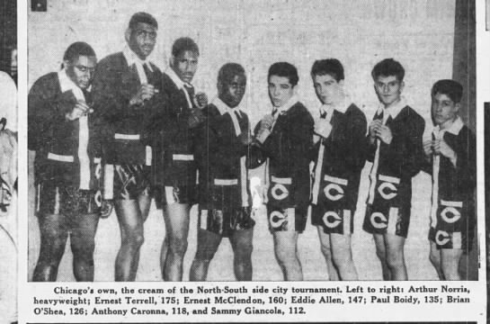 1957 Team with Ernie Terrell and Brian O'Shea - 