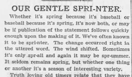 Sprinter (spring + winter) & Sprummer (spring + summer) (1936). - 