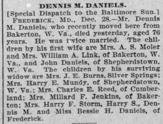 Obituary for DENNIS M. DANIELS (Aged 76) - 