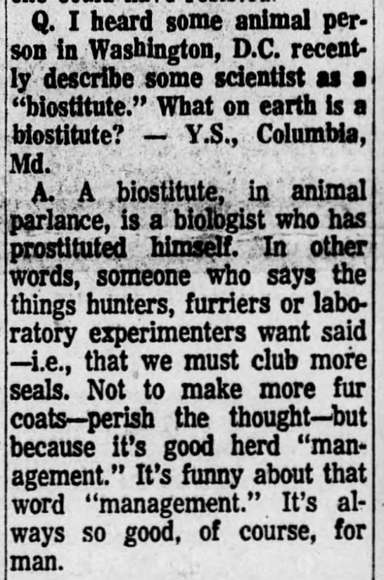 Biostitute (1973). - 