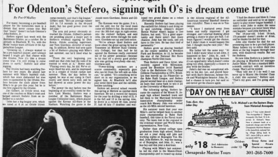 John Stefero - July 1, 1979 - 