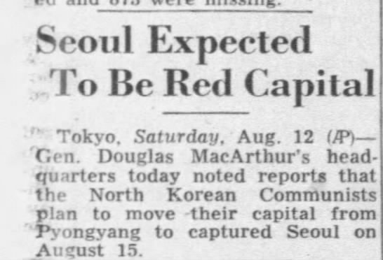 Seoul Falls to North Korea - 