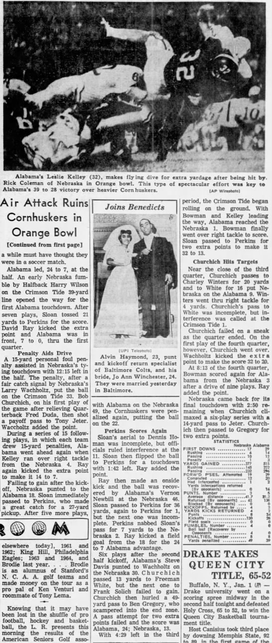 1966 Orange Bowl, ChiTrib2 - 