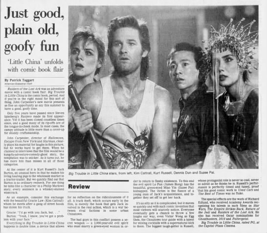 Austin American-Statesman Big Trouble in Little China review* - 