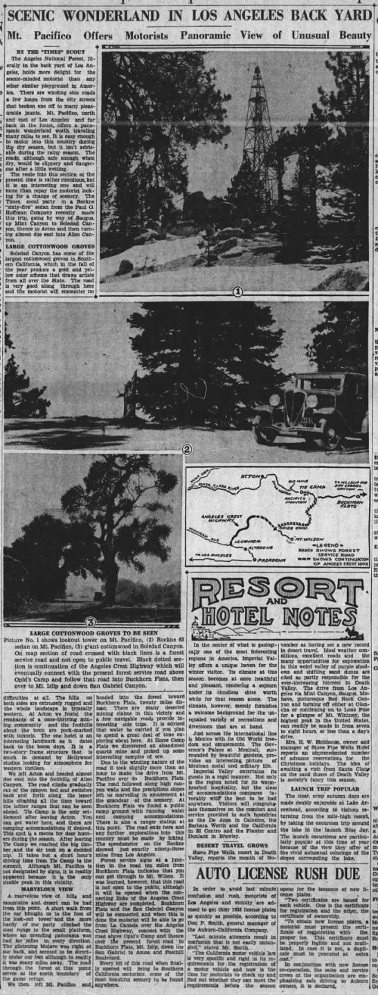 Mt Pacifico Lookout Newspapers Com