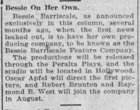 Bessie Barriscale - 