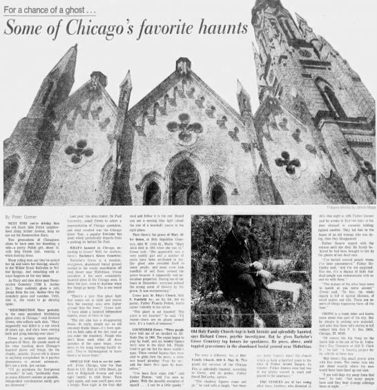 Resurrection Mary, Bachelor's Grove Cemetery, and other ghostly stories of Chicago (1974) - 