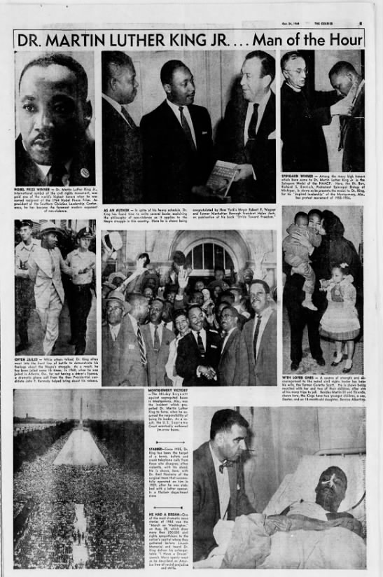 Photos from the life of Dr. Martin Luther King Jr. published in 1964 - 