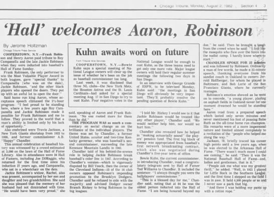 'Hall' welcomes Aaron, Robinson - 