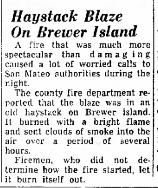 Haystack Blaze On Brewer Island - 