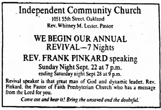 Independent Community Church - 