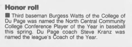 Burgess Watts - May 19, 1990 - 