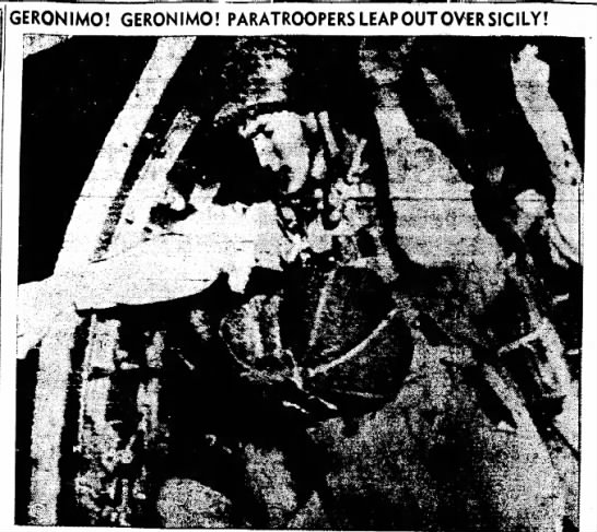 Geronimo! Paratroopers leap out over Sicily - 