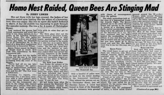 Stonewall
Daily News (New York, New York)
06 Jul 1969, Sun
Page 113 - 