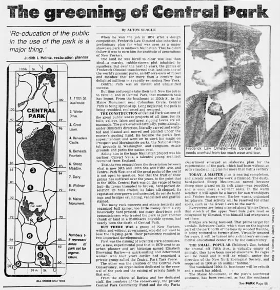 The Greening of Central Park - 
