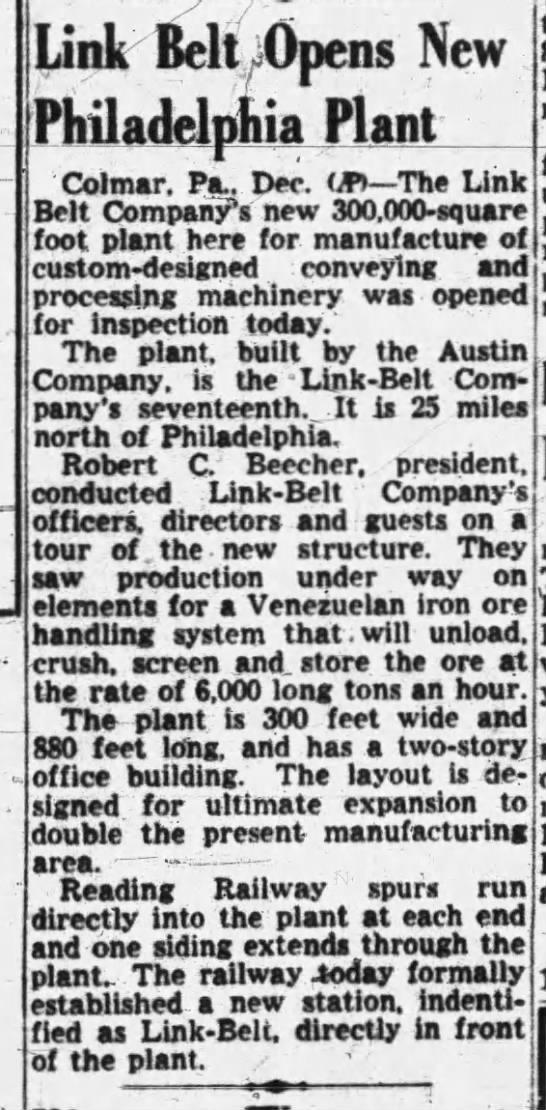 Link Belt station, December 2, 1952 - 