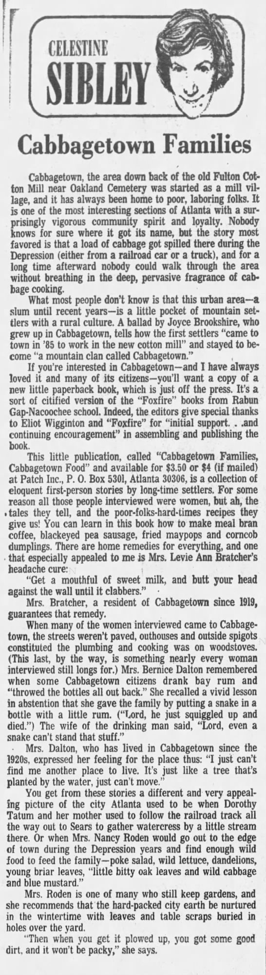 1976_1001_AJC Cabbagetown Families
By Celestine Sibley - 