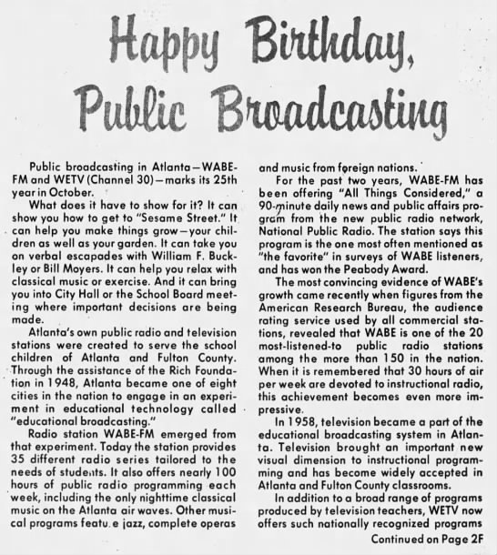 Happy Birthday, Public Broadcasting - 