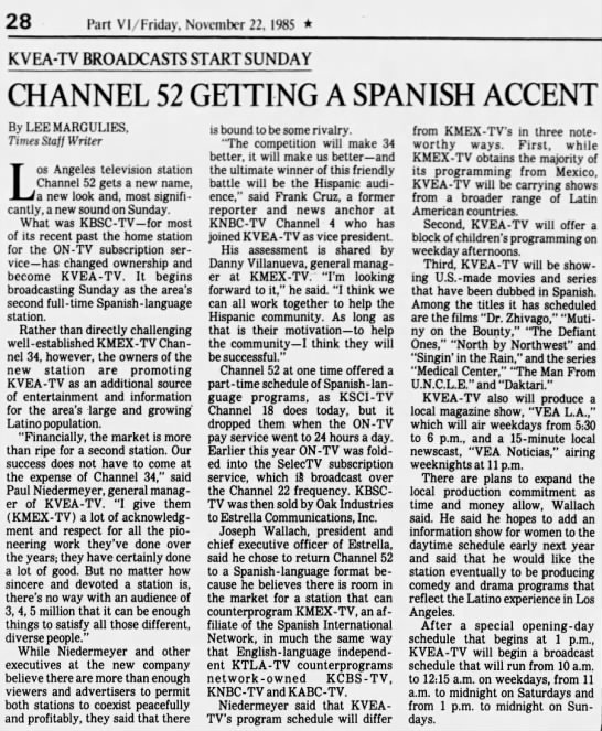 Channel 52 Getting a Spanish Accent - 