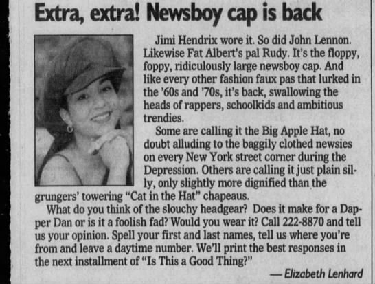 Big Apple hat (1994). - 