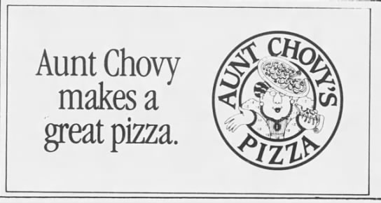 Aunt Chovy pun (1988). - 